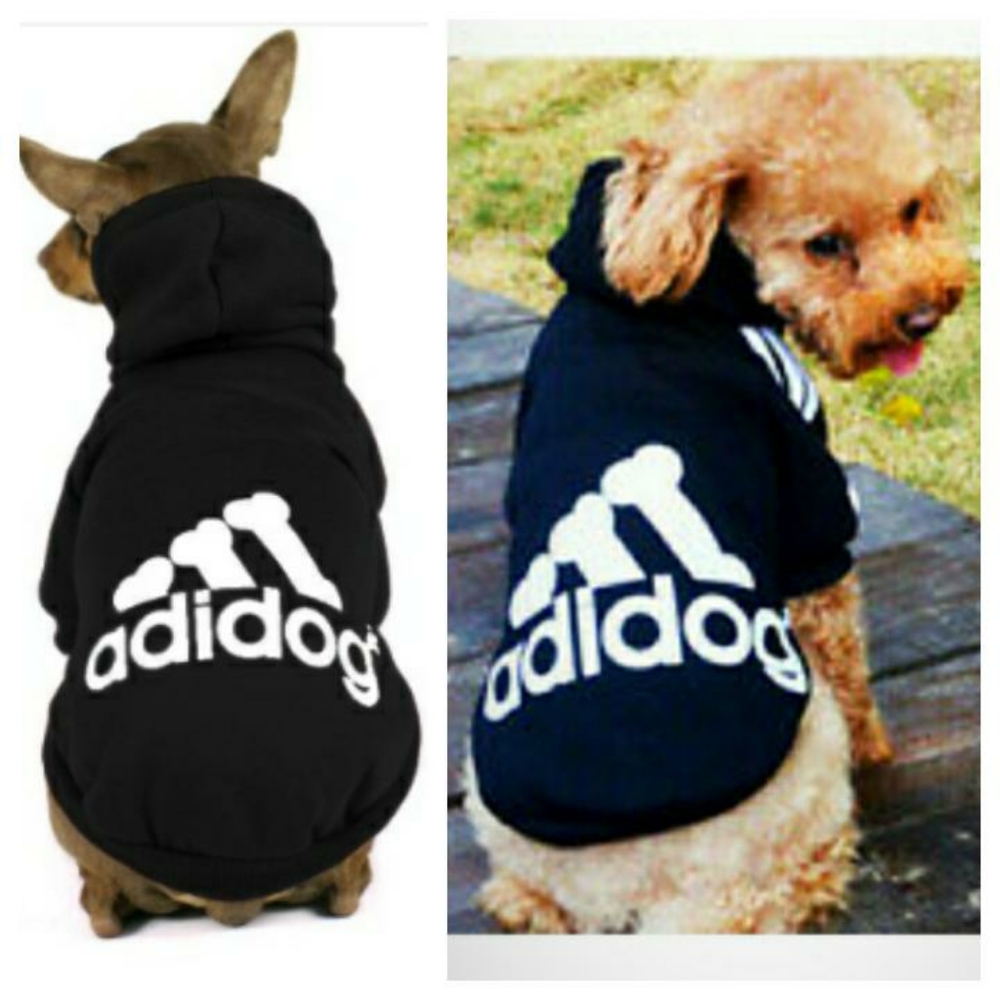 NWOT Black Doggie Track Jacket "Adidog"